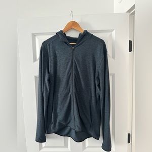 Mens, large, full zip sweatshirt with hood